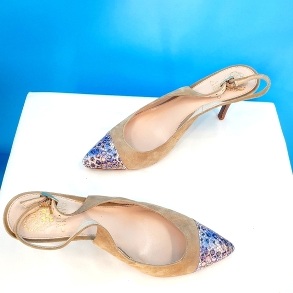 Vince Camuto slingback pointed toe pumps 9 - Picture 1 of 16